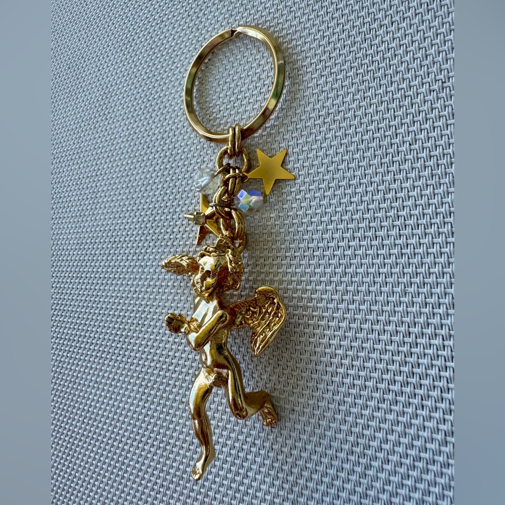 Kirks Folly Gold Angel Key Chain - Picture 3 of 6